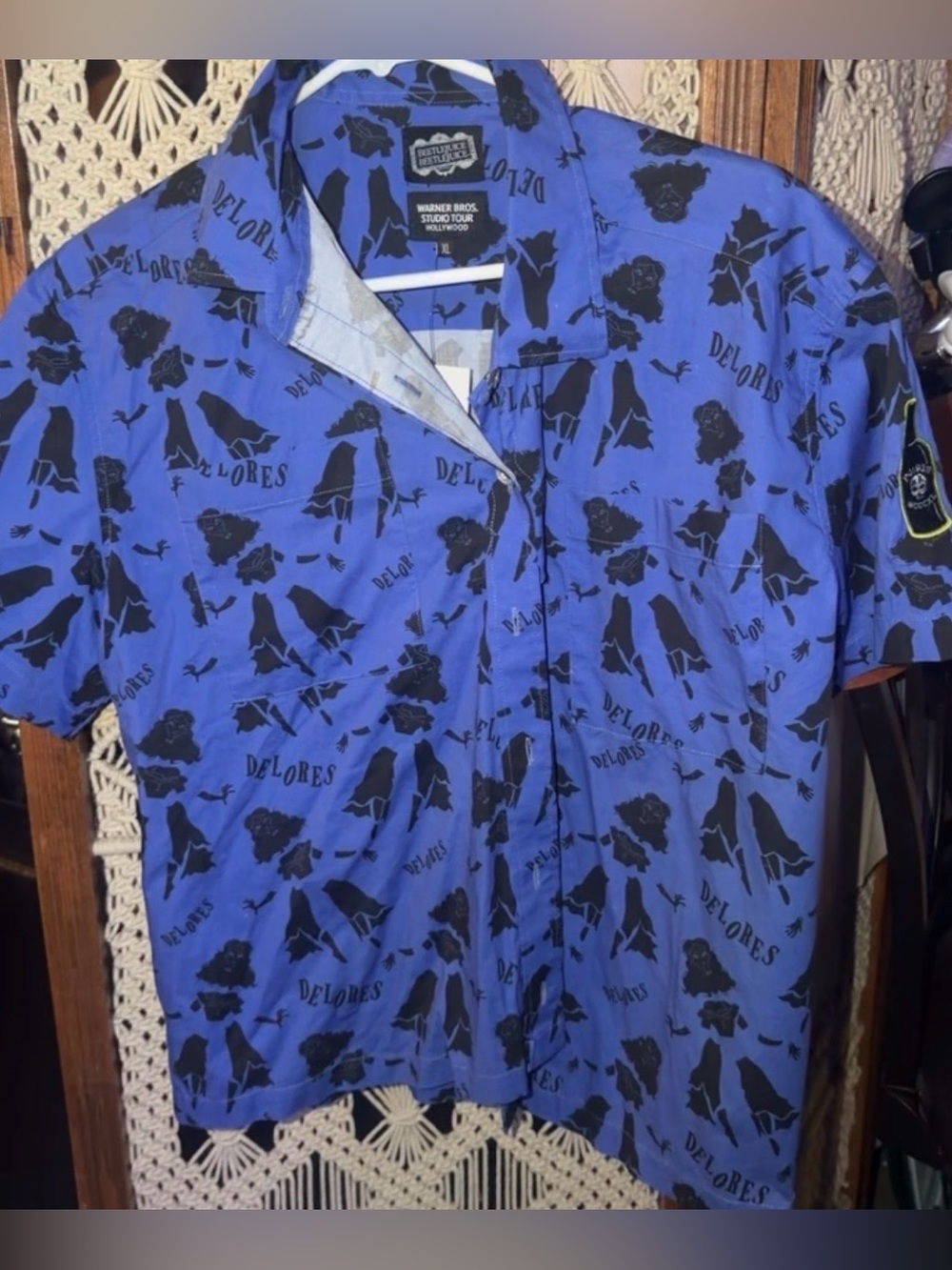 Warner Bros. Hollywood exclusive Beetlejuice Beetlejuice button-up shirt